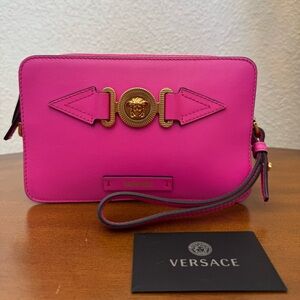Versace Pink Leather Women's Bag